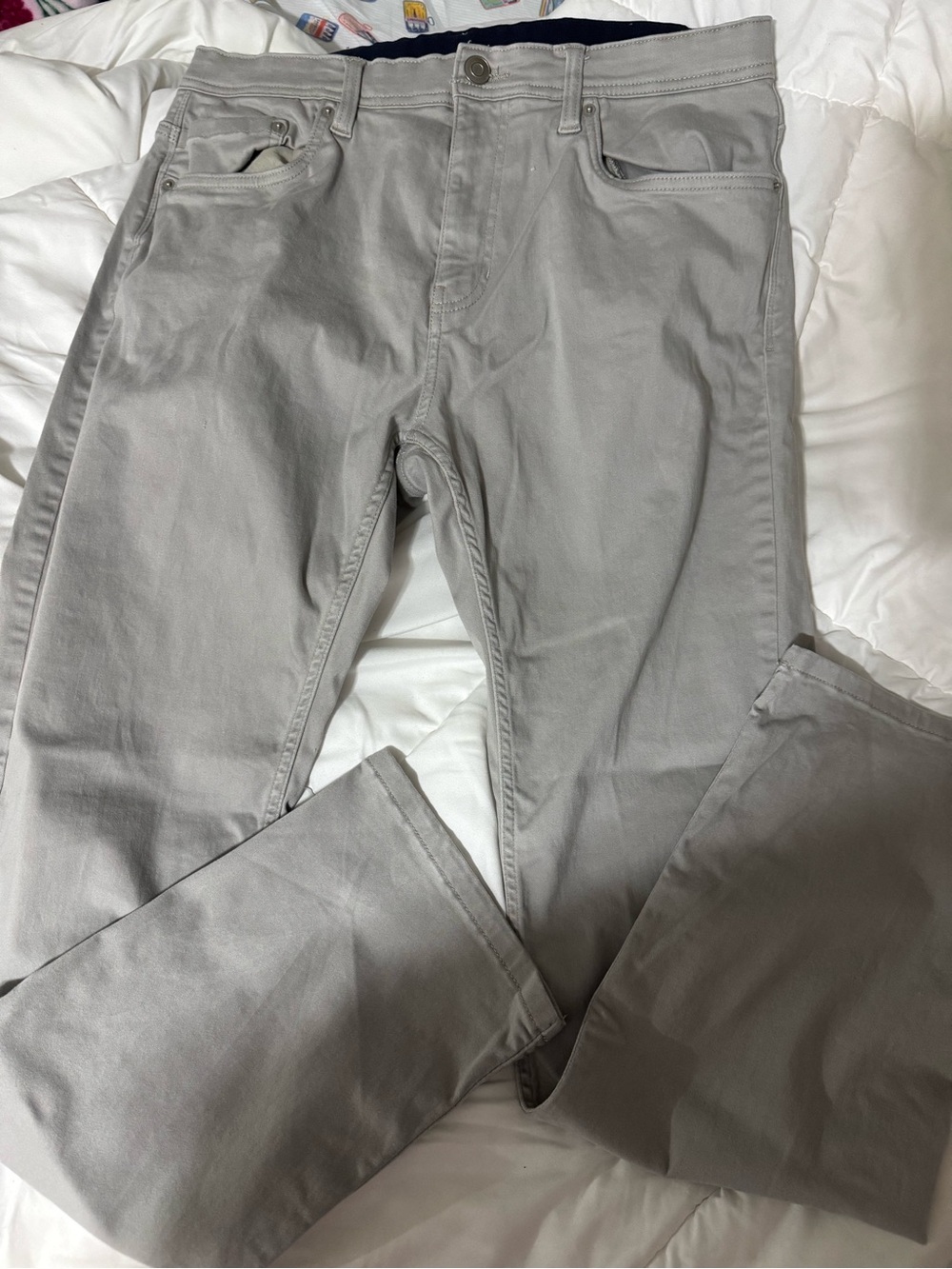 Men's Gray Slim Fit Jeans